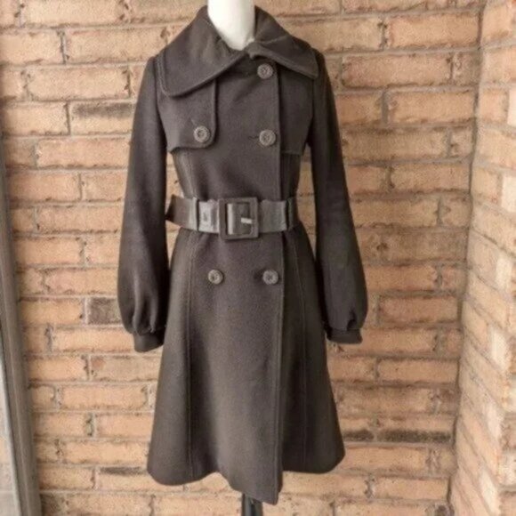 Mackage wool cashmere button down belted peacoat - Picture 1 of 10
